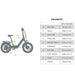 Eunorau META 20" Foldable E-Bike Geometry | Ebike Boomers LLC