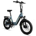 Eunorau META 20" Foldable E-Bike Steel Blue 1 | Ebike Boomers LLC