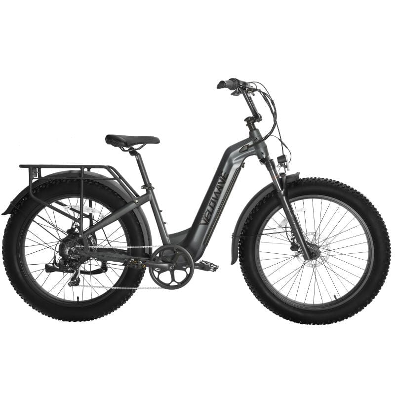 Velowave Ranger 2.0 Fat Tire Step-Thru All-Terrain E-Bike Dark Gray 1 | Ebike Boomers LLC