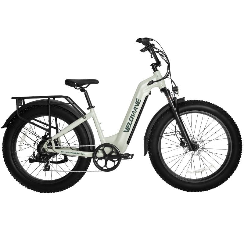 Velowave Ranger 2.0 Fat Tire Step-Thru All-Terrain E-Bike Morandi Green 1 | Ebike Boomers LLC