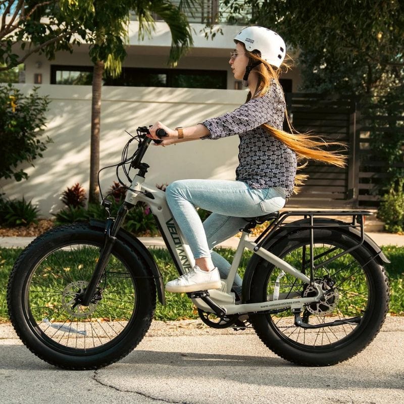 Velowave Ranger 2.0 Fat Tire Step-Thru All-Terrain E-Bike Morandi Green 2 | Ebike Boomers LLC