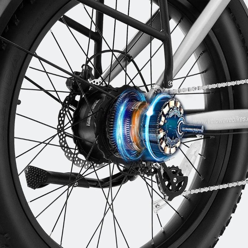 Velowave Ranger 2.0 Fat Tire Step-Thru All-Terrain E-Bike Rear Hub Motor | Ebike Boomers LLC