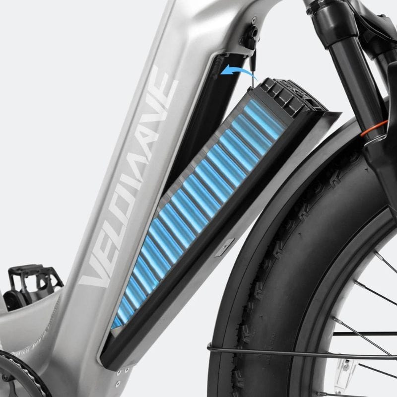 Velowave Ranger 2.0 Fat Tire Step-Thru All-Terrain E-Bike Removable Battery | Ebike Boomers LLC