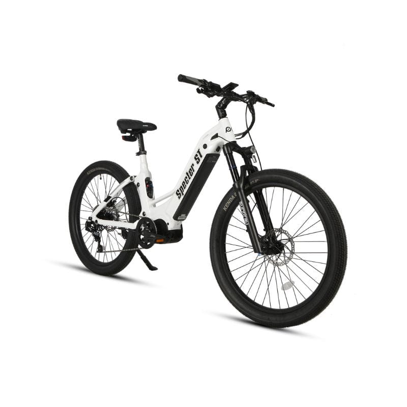 Eunorau Specter-ST Step-Thru Mountain E-Bike - White 1 | Ebike Boomers LLC