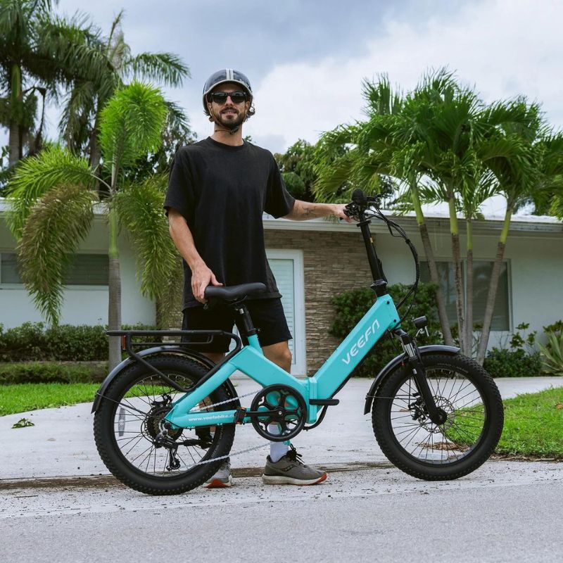 Veefa F1 Folding E-Bike - Blue 3 | Ebike Boomers LLC